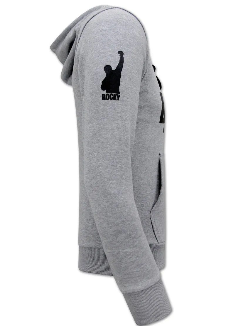 Sweater Heren - Rocky Balboa - Grijs