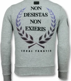 Sweater Heren - Skull Originals - Grijs