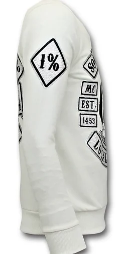 Sweater Heren - Sons Of Anarchy - Wit