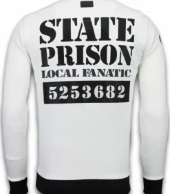 Sweater Heren - State Prison - Wit