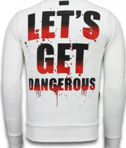 Sweater Heren - Terror Duck - Wit