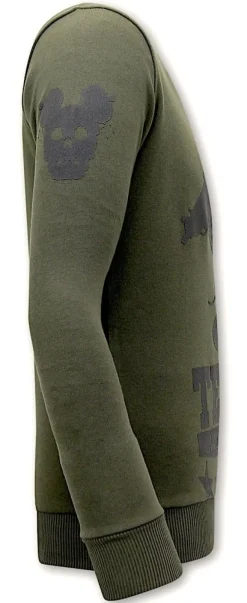 Sweater Heren - Terror Mouse - Groen