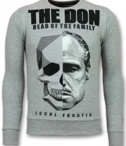 Sweater Heren - The Don Skull - Grijs