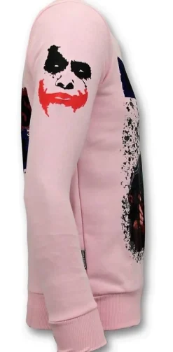Sweater Heren - The Joker Chaos - Roze