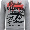 Sweater Heren - The King Of Cocaine Pablo Escobar - Grijs