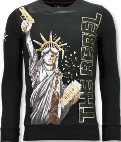 Sweater Heren - The Rebel - Zwart