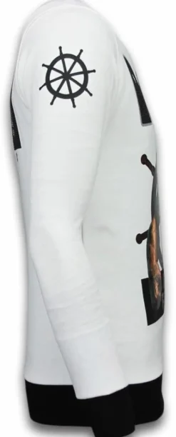 Sweater Heren - The Sailor Man - Wit