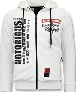 Trainingsjas Heren - Notorious - Wit