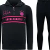 Trainingspak Heren - Double Striped - Blauw / Fuchsia