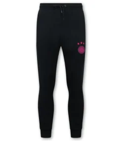 Trainingspak Heren - Double Striped - Blauw / Fuchsia