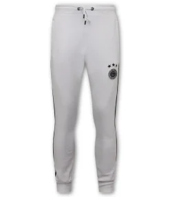 Trainingspak Heren - Double Striped - Wit / Zwart