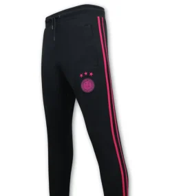 Trainingspak Heren - Double Striped - Blauw / Fuchsia