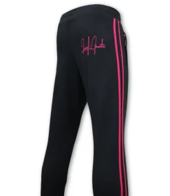 Trainingspak Heren - Double Striped - Blauw / Fuchsia