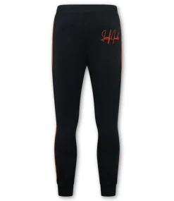 Trainingspak Heren - Double Striped - Blauw / Oranje