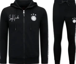 Trainingspak Heren - Hooded Ribbon - Zwart / Wit