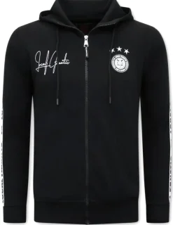 Trainingspak Heren - Hooded Ribbon - Zwart / Wit