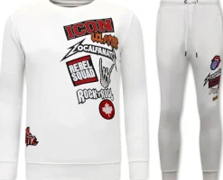 Trainingspak Heren - ICON Rocks - Wit