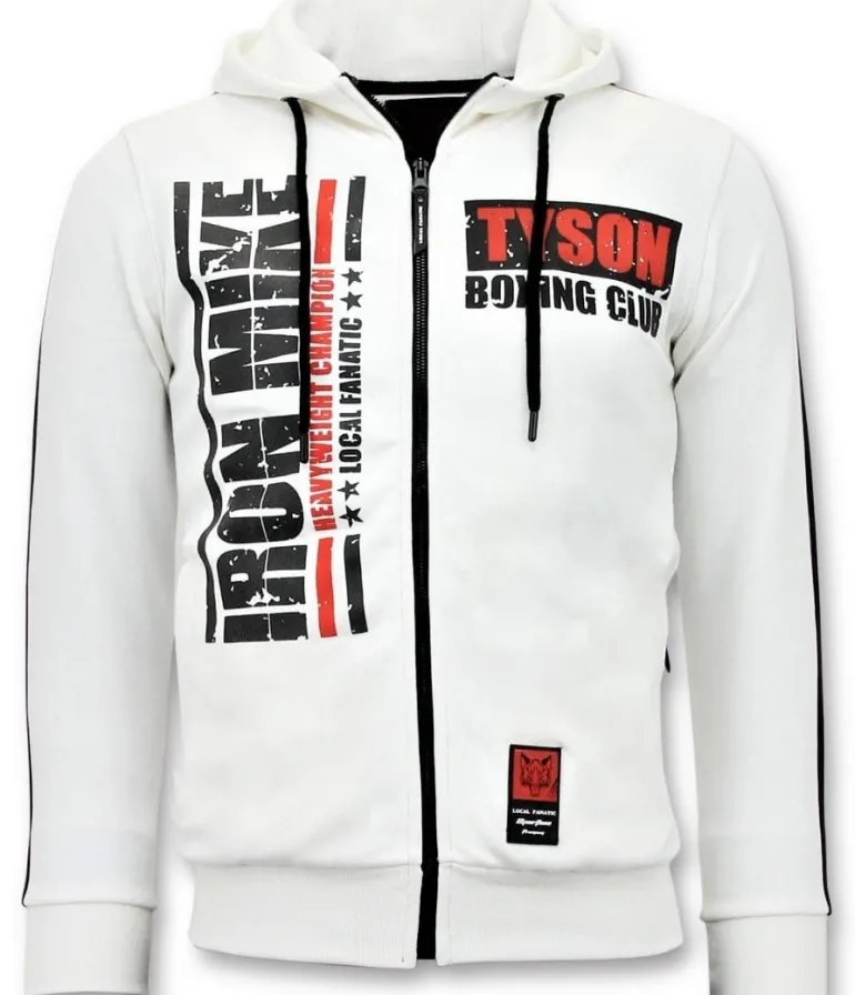 Trainingspak Heren - Iron Mike Tyson - Wit