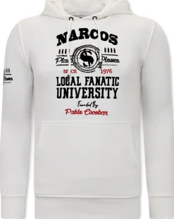 Trainingspak Heren - Narcos University - Wit