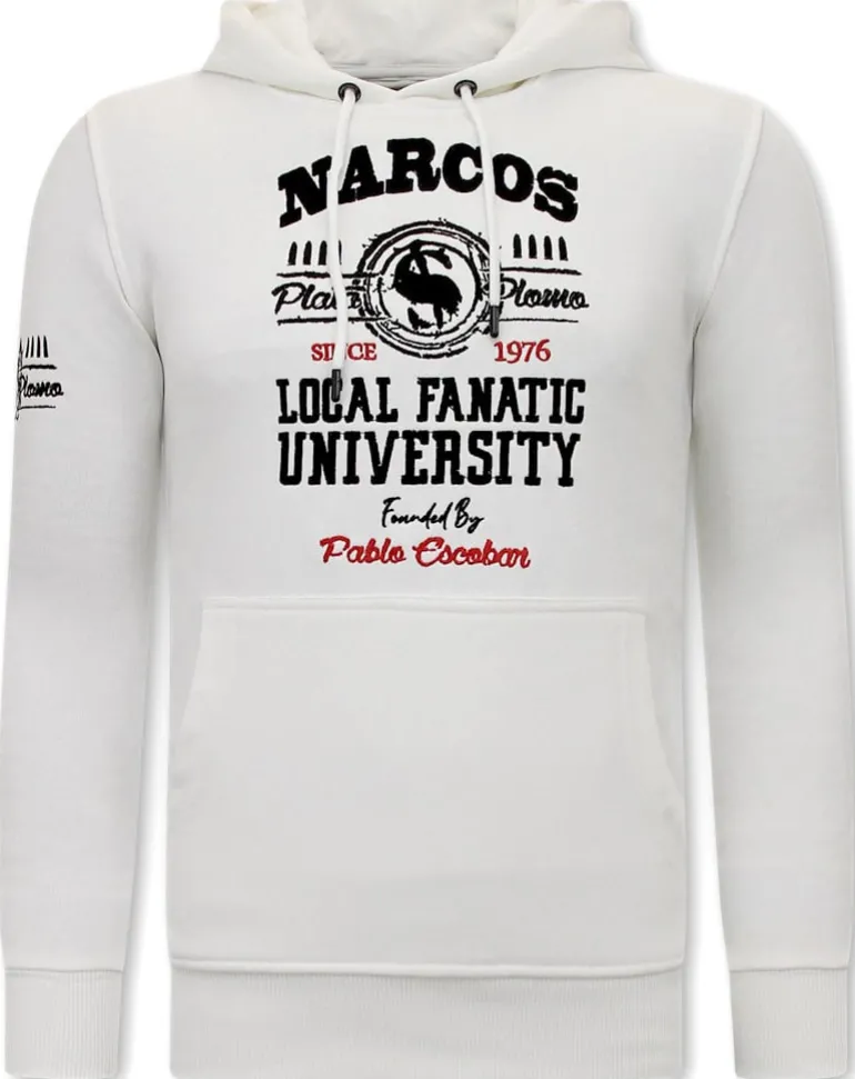 Trainingspak Heren - Narcos University - Wit