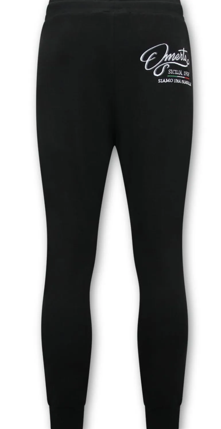 Trainingspak Heren - Omerta, Cosa Nostra - Zwart