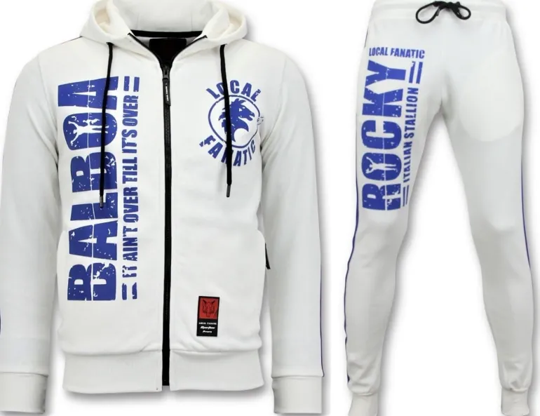 Trainingspak Heren - Rocky Balboa - Wit