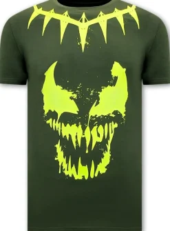 T-shirt Heren - Neon Venom - Groen