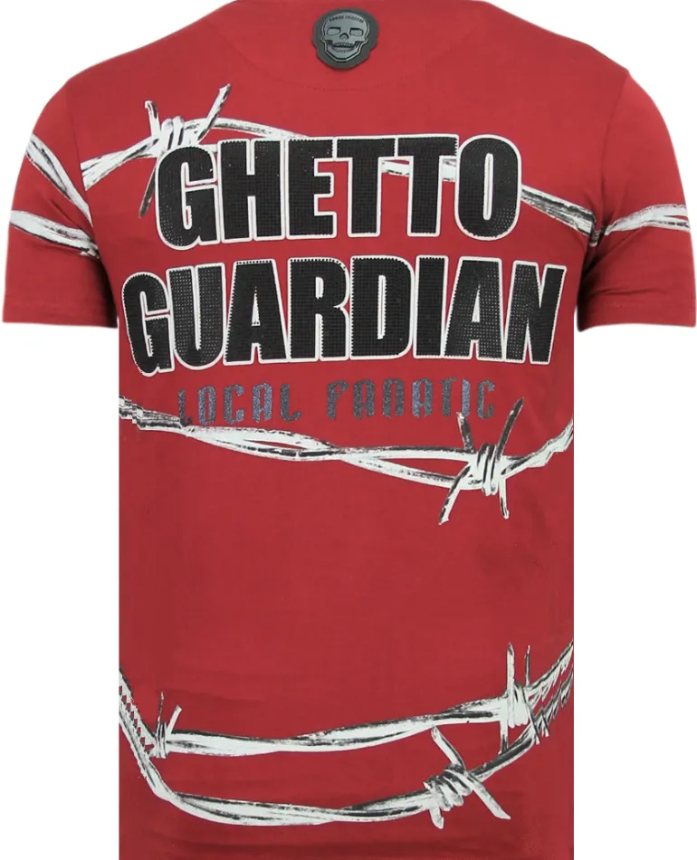 T-shirt Heren - Bad Angel - Bordeaux