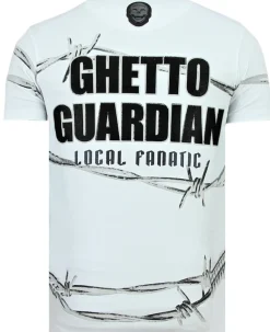 T-shirt Heren - Bad Angel - Wit