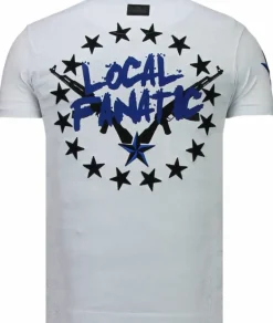 T-shirt Heren - Bad Boys Pinscher - Wit