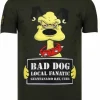 T-shirt Heren - Bad Dog - Groen