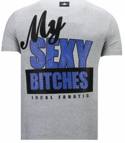 T-shirt Heren - Bad Girls Do It Better - Grijs