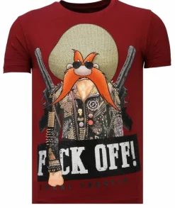 T-shirt Heren - Bandit Chief - Bordeaux