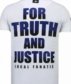 T-shirt Heren - Captain Duck - Wit