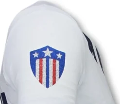 T-shirt Heren - Captain Duck - Wit