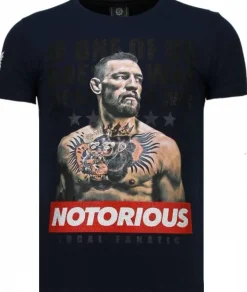 T-shirt Heren - Conor Notorious - Blauw