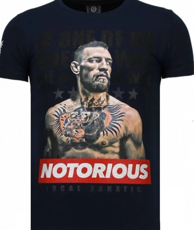 T-shirt Heren - Conor Notorious - Blauw