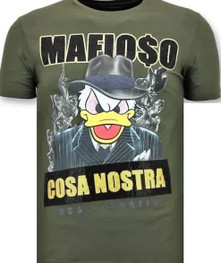 T-shirt Heren - Cosa Nostra Mafioso - Groen