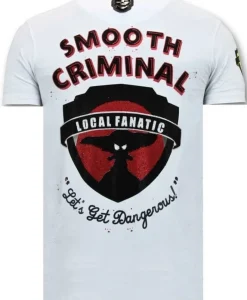 T-shirt Heren - Crime Empire - Wit