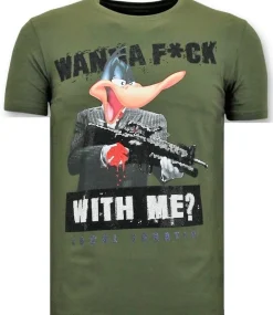 T-shirt Heren - Daffy Montana - Groen