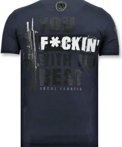 T-shirt Heren - Daffy Montana - Blauw