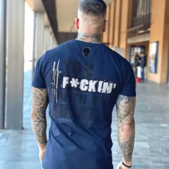 T-shirt Heren - Daffy Montana - Blauw