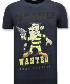 T-shirt Heren - Dalton The Chief - Blauw