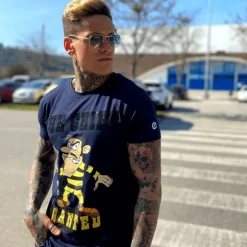 T-shirt Heren - Dalton The Chief - Blauw