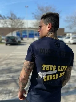 T-shirt Heren - Dalton The Chief - Blauw