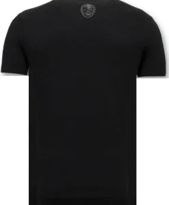 T-shirt Heren - Destroyed Playtoy - Zwart