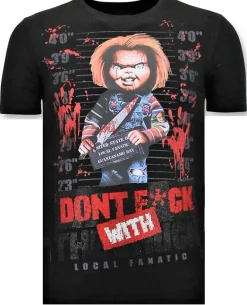 T-shirt Heren - Don't Fuck With The Chuck - Zwart