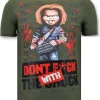 T-shirt Heren - Don't Fuck With The Chuck - Groen