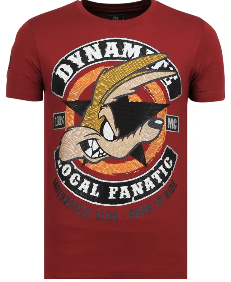T-shirt Heren - Dynamite Coyote - Bordeaux