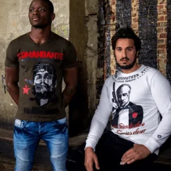 T-shirt Heren - El Comandante - Groen